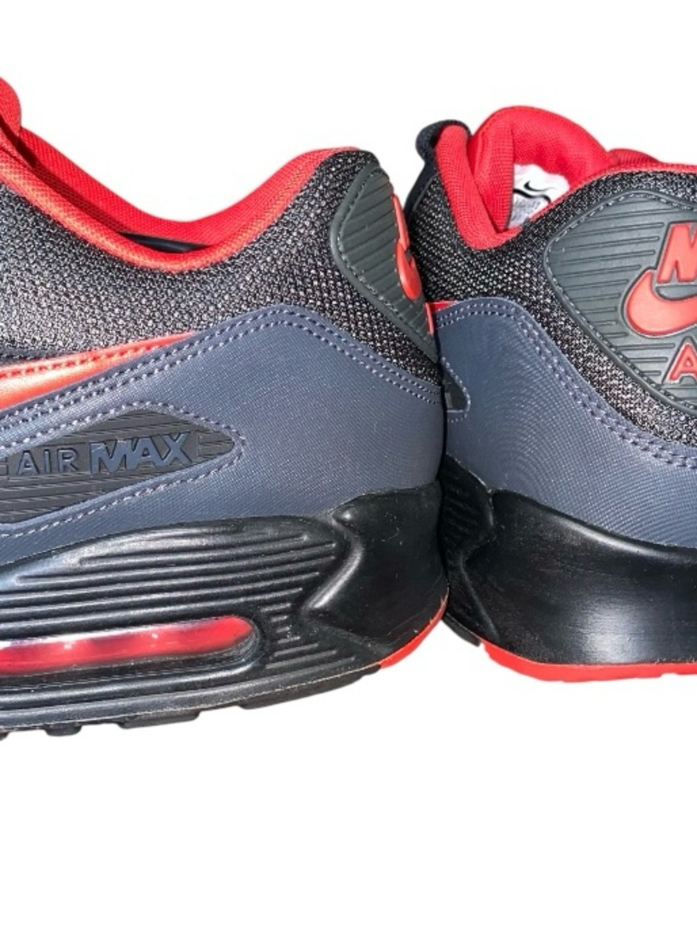 *RARE* AIR MAX 90 BLACK UNIVERSITY RED ANTHRACITE 2017 AJ1285-004 Size 12 - Picture 5 of 8